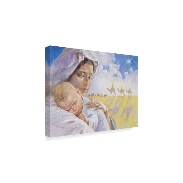 Hal Frenck 'Mary With Baby Jesus' Canvas Art,14x19